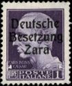 Italian Stamp Overprinted Deutsche Besetzung Zara