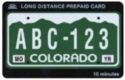 Colorado License Plate (Green & White)