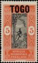 Stamp of Dahomey overprinted