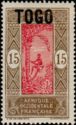 Stamp of Dahomey overprinted
