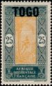 Stamp of Dahomey overprinted