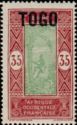 Stamp of Dahomey overprinted