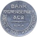 Coin:-1-Mark-(Kronenberger--amp--Co)-(German-Notgeld:-M-Cities)