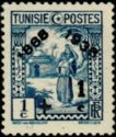 Water Carrier overprinted and surcharged