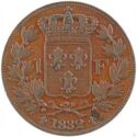 1 Franc (Henri V Pretender - Bronze)