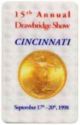 15th Annual Drawbridge Show Cincinnati (09/98): $20. Saint G