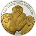 4,000 Shillings (Three Wise Monkeys - Gilt edition)