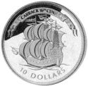 10 Dollars (Carrack Sailing Ship)