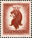 Heraldic Lion with Crown (75 c. brown)