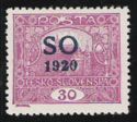 Hradcany at Prague - overprint S O 1920