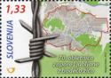 Map of Ljubljana with barbed wire