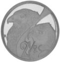 2½ Cents (Martial and Bateleur Eagles)