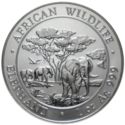 100 Shillings (African Wildlife: Elephant)