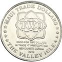 2 Maui Trade Dollars (Iiwi Bird)