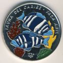 1 Peso (Caribbean Fauna - Vaca Anil Fish)