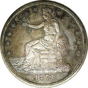 Madeni paralar: 1 Dollar (Trade Dollar) (A.B.D.(A11b - Ticari