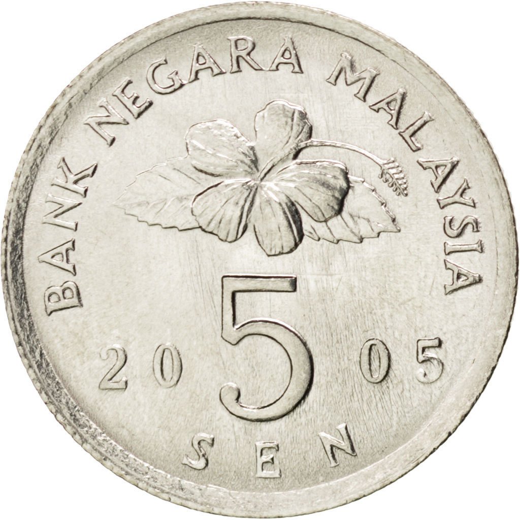 コイン: 5 Sen (マレーシア(1989~2011 - Circulation - 2nd Series
