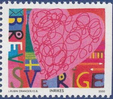 Scribbled line in heart