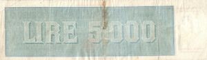 5,000 Lire
