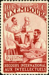 Sculptor and Painter (brown red)