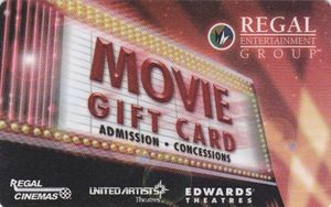 Gift Card: Marquee (Regal Cinemas, United States of America) (Movie ...