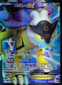 Game Card: Raikou EX (Pokmon TCG(Dark Explorers Set) Col:PKM-DEX-EN105 Game Card: Raikou EX (Pokmon TCG(Dark Explorers Set) Col:PKM-DEX-EN105