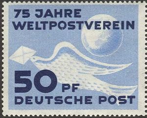 UPU - Homing pigeon, globe