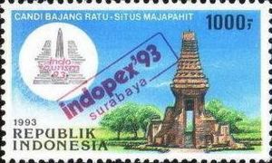 Indopex 93 International Stamp Exhibition- Temple