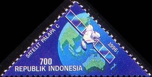 Launch of Palapa-C Satellite