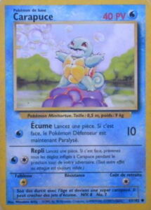 Game Card Carapuce Pokemon Tcg Base Set Unlimited Edition Col Pkm Bsue Fr063