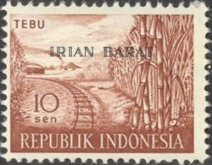 Indonesia stamps overprinted `Irian Barat`
