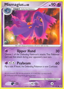 Game Card: Mismagius (Pokémon TCG) (Platinum Set) Col:PKM-PLS-EN055