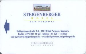Hotel Key Card Steigenberger Hotel Bad Pyrmont Babor - 