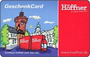 Gift Card: Cottbus (Höffner, Germany, Federal Republic(City views) Col:D-Höff-016 💳