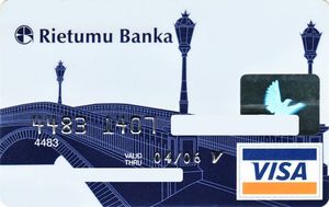 Bank Card Bridge 1 Rietumu Banka Latvia Col Lv Vi 0041