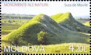 Stamp Suta De Movile Preserved Landscape Moldova Natural Monuments Of Moldova Mi Md 815 Sg Md 798