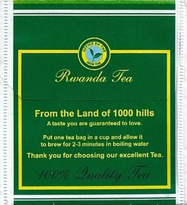 Theezakje: Exclusively composed of pure delightful tea (Rwanda Tea ...