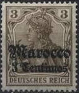 overprint on "Germania"