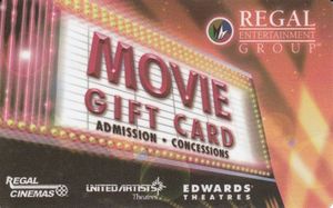 Gift Card: Marquee (Regal Cinemas, United States of America(Movie gift ...