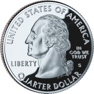 Moeda: 25 Cents / Quarter (Missouri - Silver edition) (Estados