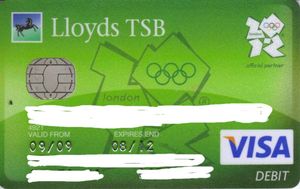 Bank Card London 2012 Lloyds Tsb United Kingdom Of Great