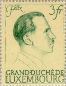 Prince Felix (green on cream) (from the souvenir sheet)