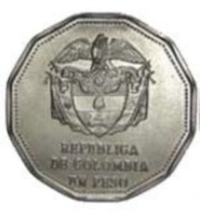 1 Peso (Bolivar by Pietro Teneráni)