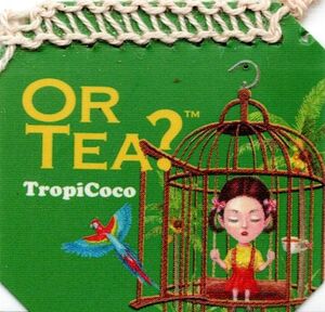 Green TropiCoco tea label