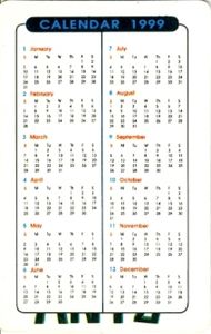 Pocket Calendar: Woody Allen (Z-4195) (Thailand(Antz) Col:TH-1999