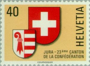 Coat of Arms of the Canton Jura and Switzerland
