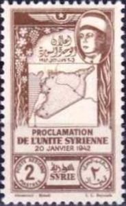 Map of Syria and President Hassani