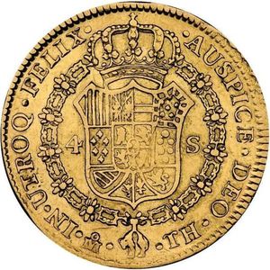 4 Escudos (CAROLVS IV)