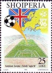 Football, British flag, map of Europe, stadium