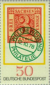 1850 3pf. Stamp of Saxony